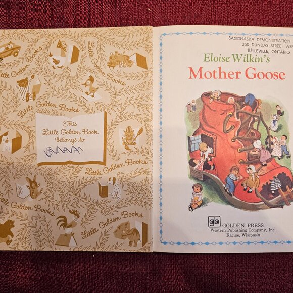 Eloise Wilkin's  Mother Goose  - A Little Golden Book - Picture 3 of 4